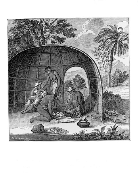 M0001891: Book illustration depicting childbirth