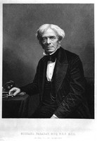 view M0002002: Reproduction of a portrait of Michael Faraday (1791-1867), English scientist