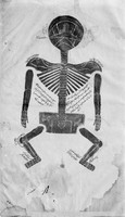 view M0002680: Anatomical illustration showing the human skeleton from <i>Tashrih-i Mansuri</i>