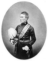 view M0002334: Reproduction of an oval-shaped portrait of Francis Rawdon Chesney (1789-1872), also known as Colonel Chesney, British general and explorer