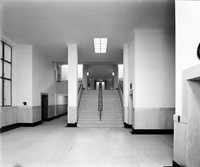 view M0003042: Interior view of the lower hall in the Wellcome Research Institute Building, c.1932