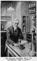 view M0003357: "Sir William Crookes with his wonderful tube in action"