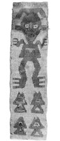 view M0003054: Peruvian tapestry depicting human figure