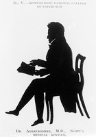 view M0003149: Silhouette portrait of John Abercrombie (1780-1844)