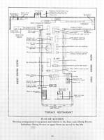 view M0003404: Plan of workplace kitchen / M0003404EB: Diagram of the layout of a "Cafeteria Service" counter