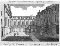 view M0003342: "View of St. Thomas's Hospital in Southwark"