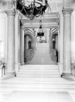 view M0003106: Interior of entrance hall, Ministry of Health