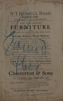 view Sales catalogue: Chesterton & Sons