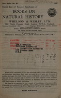 view Sales catalogue 66: Wheldon & Wesley