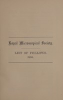 view Royal Microscopical Society - List of Fellows