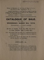 view Sales catalogue: Army and Navy Auxiliary Co-operative