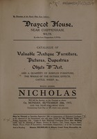 view Sales catalogue  : Nicholas