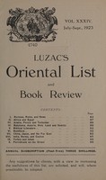 view Sales catalogue: Luzac's