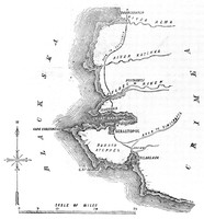 view M0003644: Plan of coast and rivers in the Crimea