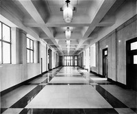 view M0003510: Wellcome Research Institute: interior of main hall