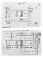 view M0003432: Roof and fourth floor plan of the Wellcome Research Institute Building, c.1931