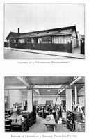 view M0003425: Exterior of a canteen and interior of a kitchen at a National Projectile Factory