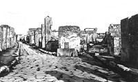 view M0003610: Photograph of a crossing in Pompeii, Italy.