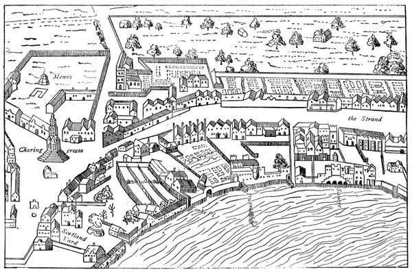 M0003590: Reproduction of a map of the Strand, London in 1560