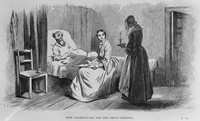 view M0003663: Florence Nightingale and dying soldier