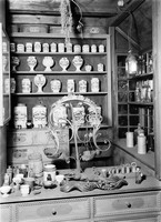 view M0003511: Wellcome Historical Medical Museum reconstruction of a pharmacy, circa 1625