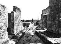 view M0003613: Photograph of a street in region 8 in Pompeii, Italy.