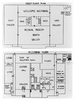 view M0003434: Floor plan of the Wellcome Research Institute Building, c.1931