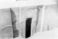 view M0003453: Exterior of entrance to Egyptian tomb.