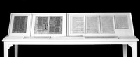 view M0004279: Display case of Maimonides manuscripts, 1935