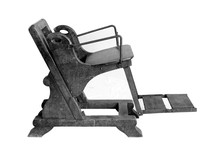 view M0004250: Dental Chair from the training ship "Fame"