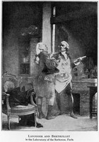 view M0004288: Lavoisier and Berthollet in the laboratory of the Sorbonne, Paris