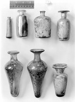 view M0004684: Page of Roman bottles of various shapes