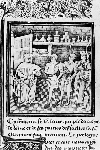 M0004676: Illustration of patients visiting a physician