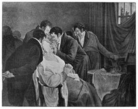 view M0004481: Guillaume Dupuytren (1777–1835) operating on a cataract