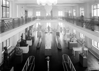 view M0004502: Wellcome Historical Medical Museum, view of Hall of Statuary, Euston Road