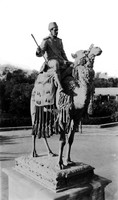 view M0004239: Statue of General Gordon, seated on a camel