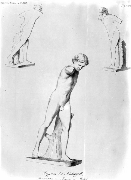 M0004551: Illustration of scuplture of Hypnos
