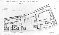 view M0005243: Plan of 9-13 Hythe Road, Willesden: ground floor