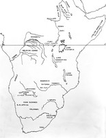 view M0005726: Map of Eastern and Southern Africa showing locations of indigenous tribes