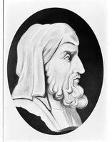 view M0005616: Bust of Plutarch (46-c.119 A.D.)
