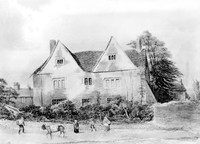 view M0005383: Berkeley Vicarage, birthplace of Edward Jenner, watercolour drawing