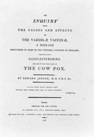 view M0005386: Jenner: <i>Inquiry into the causes and effects of the variolae vaccinae</i>, 1798: title page