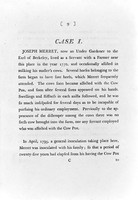 view M0005387: Jenner: <i>Inquiry into the causes and effects of the variolae vaccinae</i>, 1798: case 1