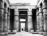 view M0005428: Egyptian healing shrine built by Rameses II, at the Temple of Khonsu, Karnak