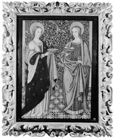 view M0005443: Oil painting of Saint Lucy and Saint Agatha
