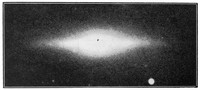 view M0006073: Regular shaped nebula, from Macpherson: <i>Modern Cosmologies</i> (1929) / M0006073EB: Early stage of nebula development, from Macpherson: <i>Modern Cosmologies</i> (1929)