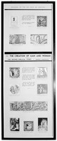 view M0005969: Wellcome Historical Medical Museum display: Epilogue to the six days of creation and the creation of man and woman