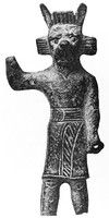 view M0006295: Bronze figure of a Babylonian demon