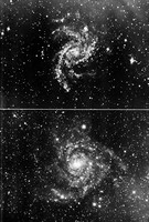 view M0006126: Nebulae N.G.C. 6946 & I.C. 342 - faint late spirals, from Hubble: <i>The Realm of the Nebulae</i> (1936)