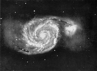 view M0006086: Spiral Nebulae with open arms (M51), from Jeans: <i>Astronomy and Cosmogony</i> (1929) / M0006086EB: Spiral Nebulae with open arms (M101), from Jeans: <i>Astronomy and Cosmogony</i> (1929)